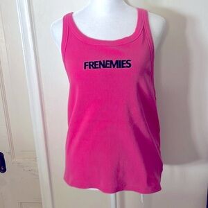 Teddy Fresh pink ribbed tank shirt Size XL